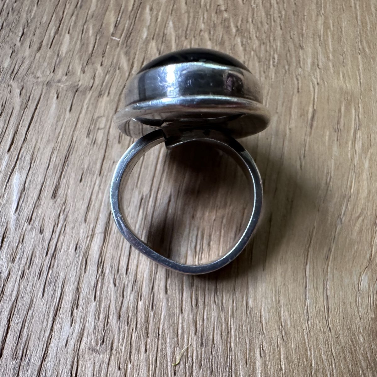 Anelli: Grosser Ring silber Stein Onyx – Usato da Sax venduto da kaulquappe01 2