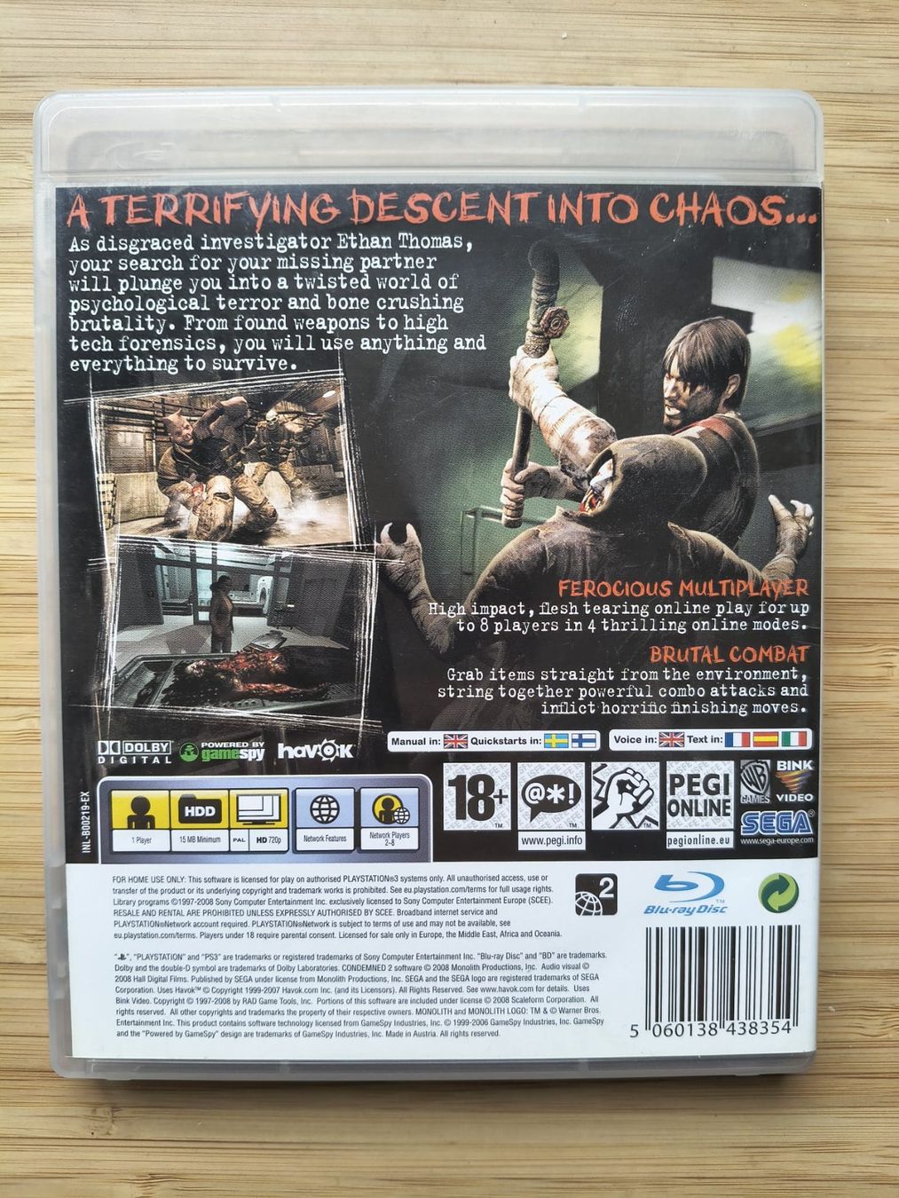 Spiele: Condemned 2  (PS 3) – Gebraucht aus Riedholz von ste_96cd 1