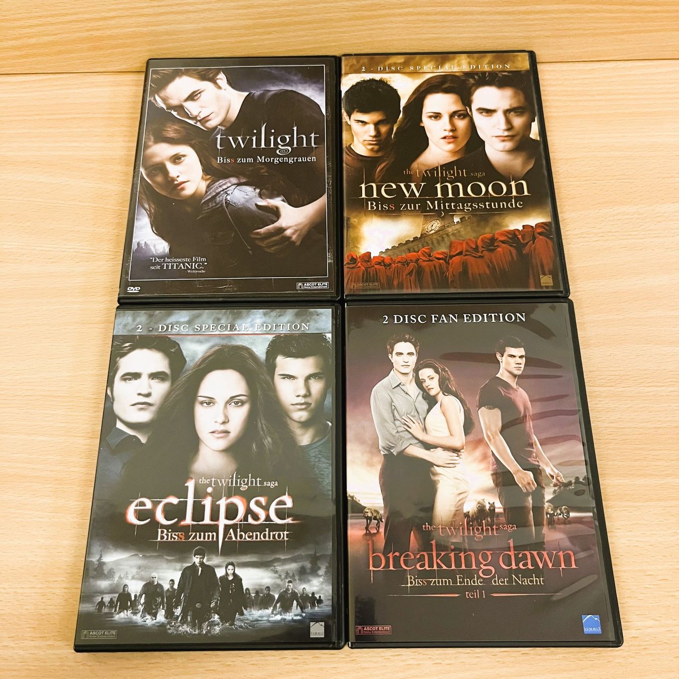 Tutti i DVDs: DVD - Twilight - 4 Filme – Usato da Amlikon-Bissegg venduto da allerlei-versand