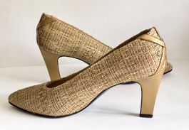 Vintage Pumps von STUART WEITZMAN Textil/Leder