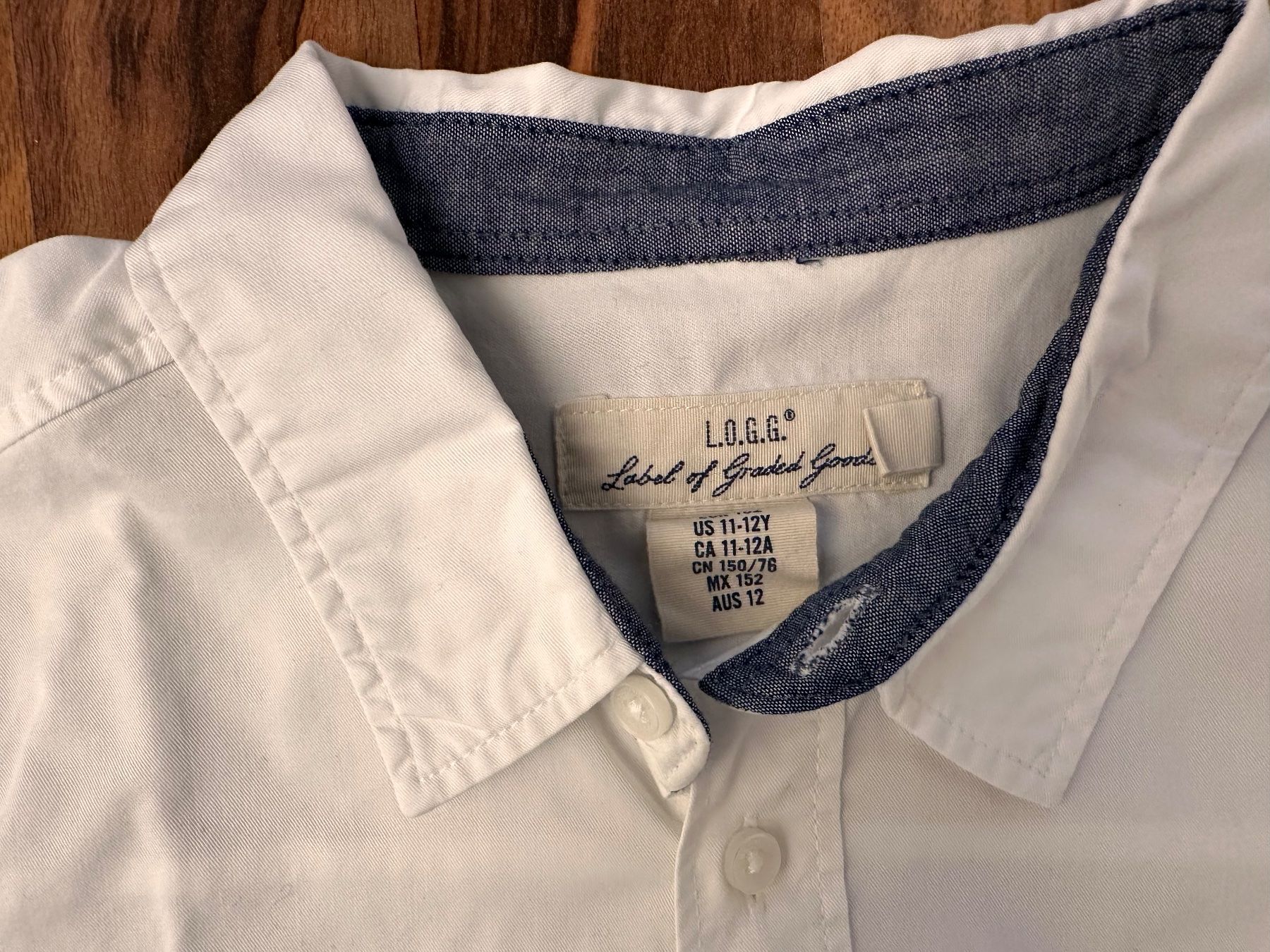 H&M Camicie, T-shirt & Polo: Weisses Hemd, LOGG (H&M), Gr. 152 – Usato da Uster venduto da q1w2e3 1