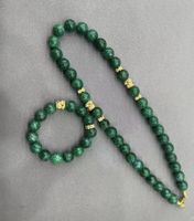 Achat Kette und Armband Set mit Legierungselementen