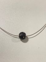 Silberkette 925 mit Kugelanhänger - Steinchen