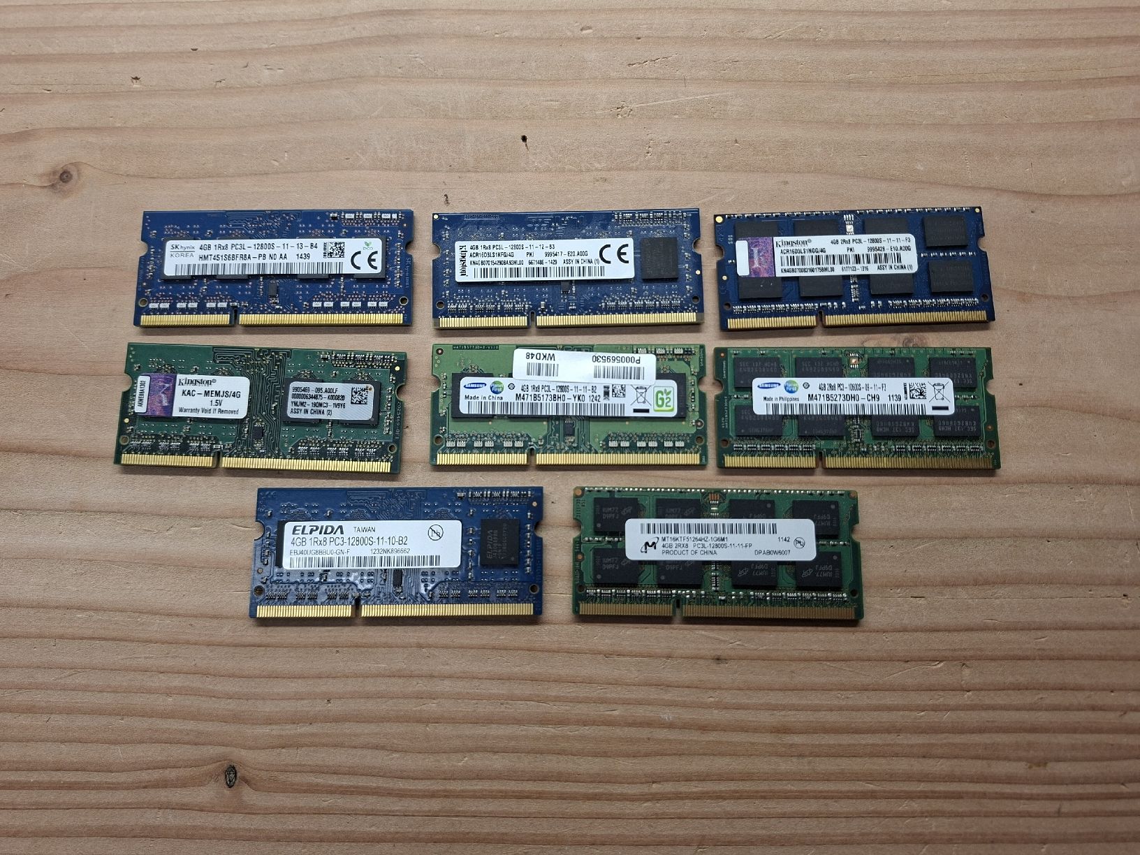 Memory / RAM: Ram 4GB PC3 SoDimm 8Stück – Gebraucht aus Neunkirch von MaElekt