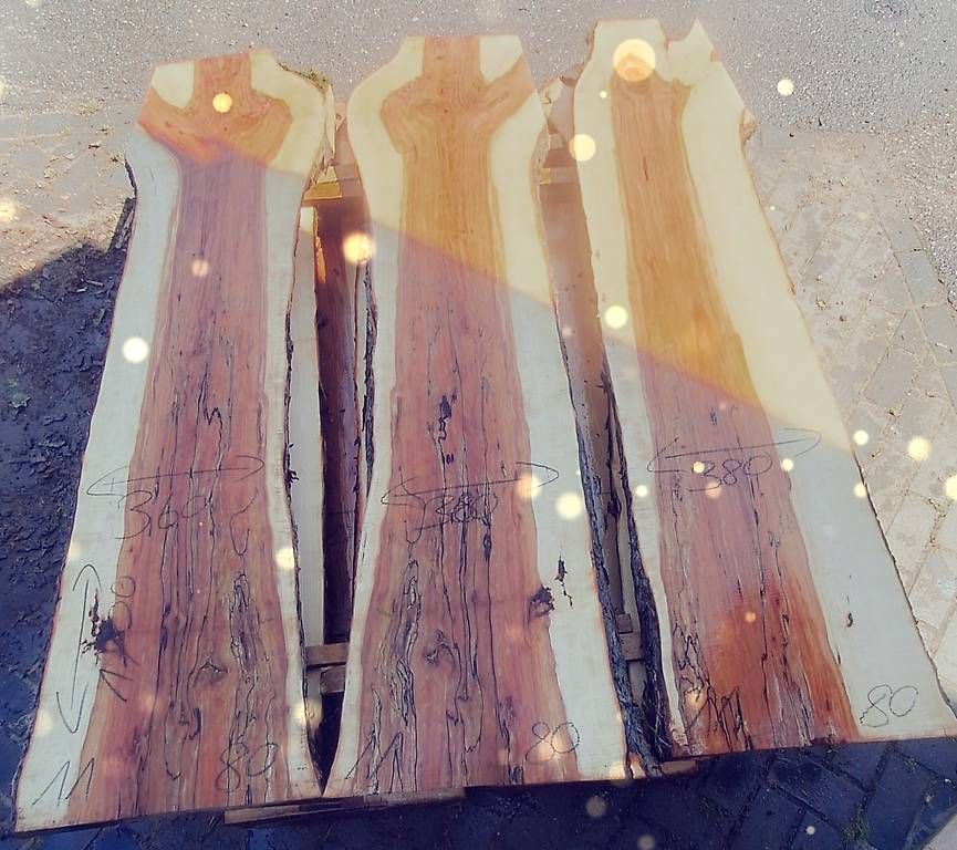 Articoli in legno: Apfelholzbretter 80mm, 3 Stück, Nr. 11 – Usato da Waldkirch venduto da bauprofi87