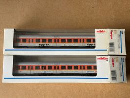 2x Marklin 4104 + 4105 Personenwagen TIPP-EX + Bauknecht