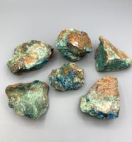 Chrysokoll / Shattuckit - Set - Rohsteine - Naturbelassen