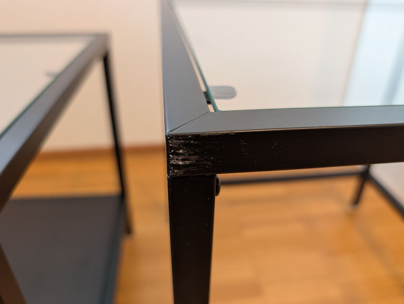 Tische: Couchtisch Glas Metall Holz schwarz – Gebraucht aus Würenlos von xelage86 4