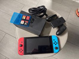 Nintendo Switch mit 4 Spiele