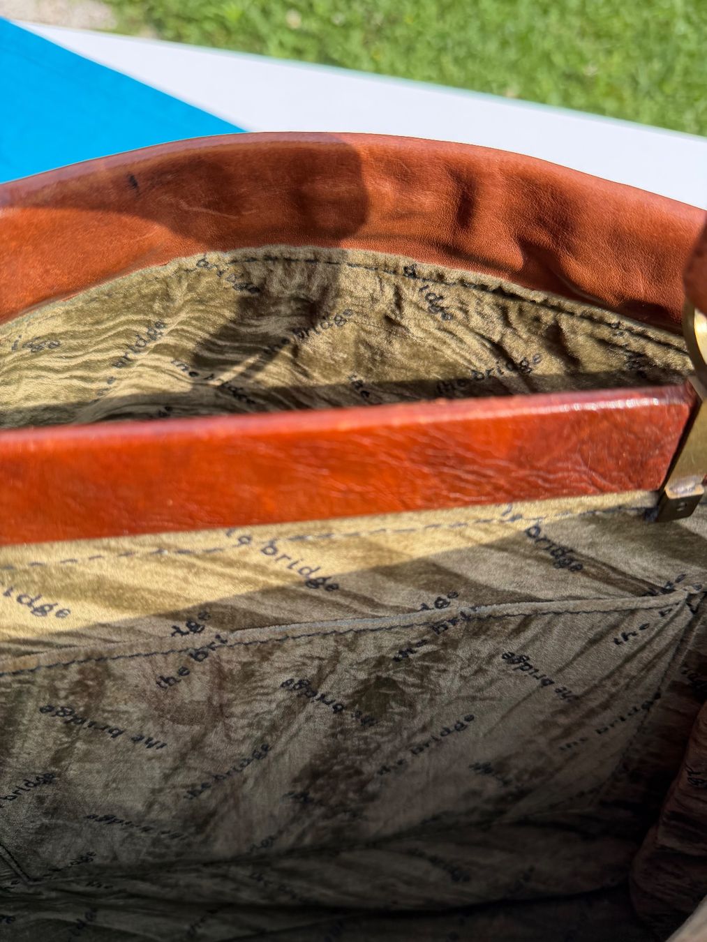 The Bridge Borse: Vintage Ledertasche von The Bridge - Braun – Usato da Cugnasco venduto da tizianaq 4