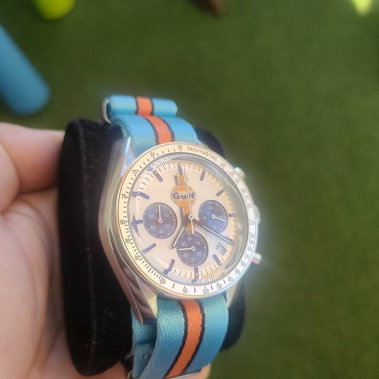 Orologi: Gulf-Chronograph-Uhr, – Usato da Zürich venduto da Orkageta 2
