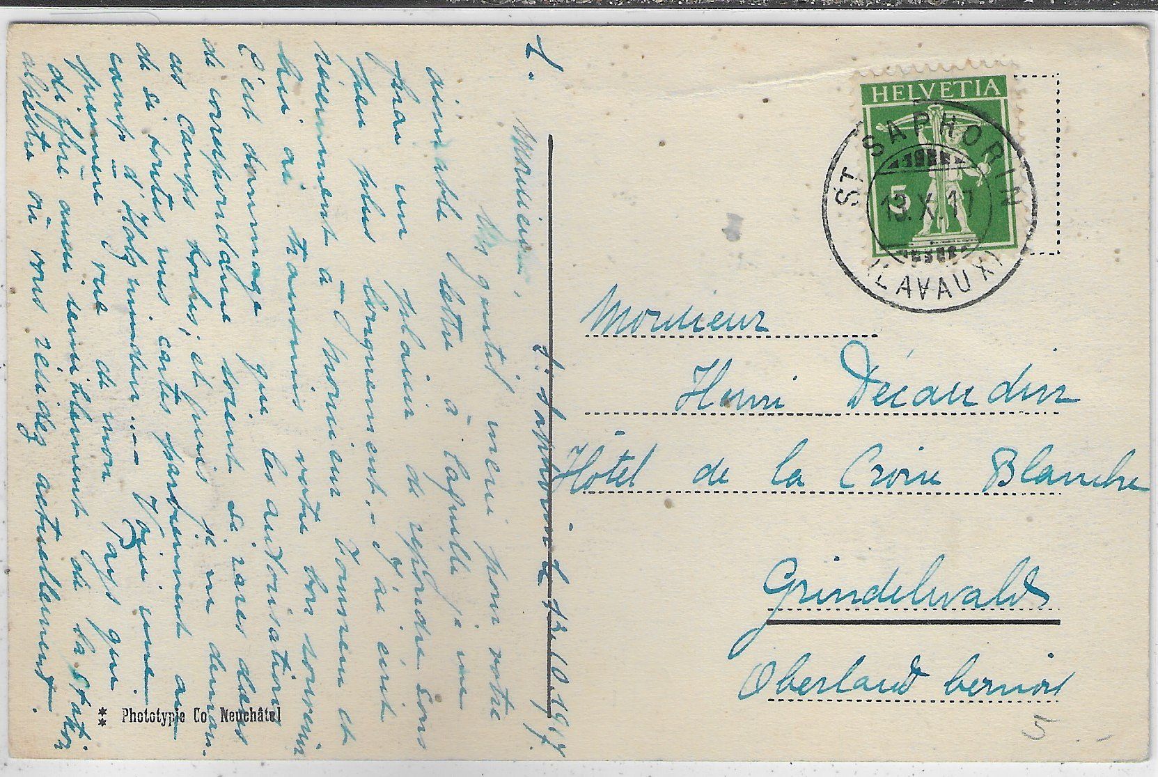 Cartoline postali: Saint Sanphorin - Vue generale – Usato da Ettingen venduto da Kartenplanet 1