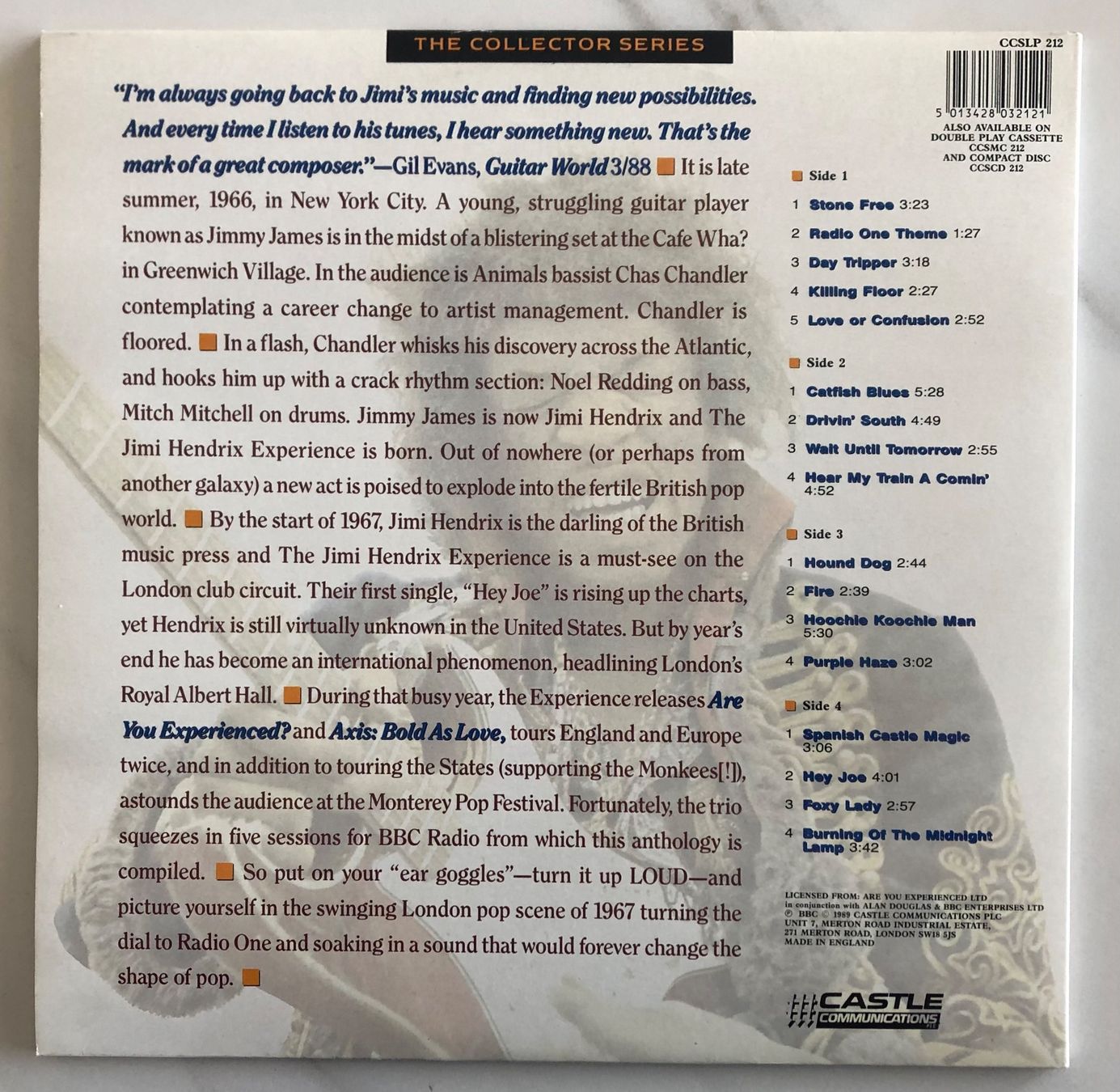 Dischi in vinile: THE JIMI HENDRIX EXPERIENCE - RADIO ONE – Usato da Poliez-Pittet venduto da Newtown-Records 1