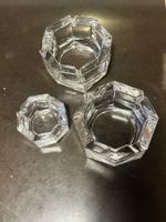 Drei Aschenbecher aus Glas Set