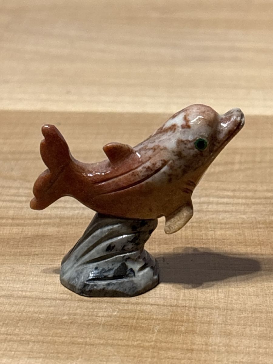 Statuette: Delphin Figur aus Stein – Usato da Rümlang venduto da euqinom16