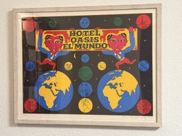 Claude Sandoz -  "Hotel Oasis el Mundo" (1991) LITHOGRAPHIE