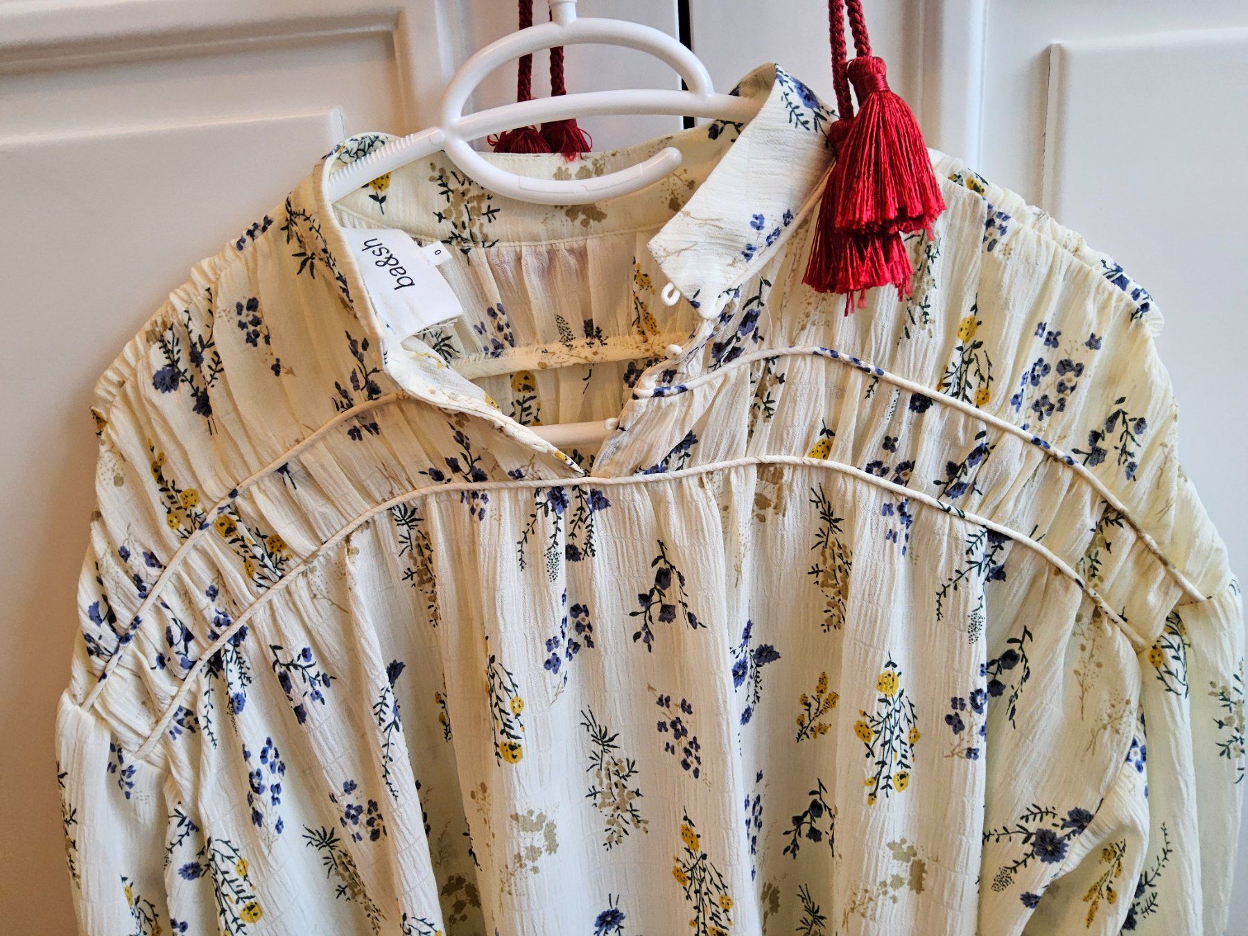 Ba&Sh Camicette: Bash Paris Bluse, Weiss/Blumig, Grösse 0,  oversized, Neu 44 – Usato da Zürich venduto da gutsan 3