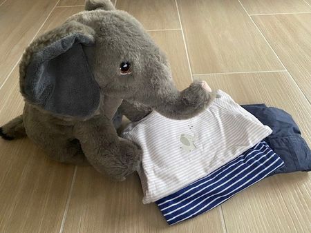 neues Baby Geschenk-Set Gr. 62/68 "Elefant"