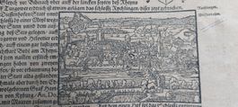 Holzschnitt Diessenhofen aus der Stumpf Chronik 1586 selten