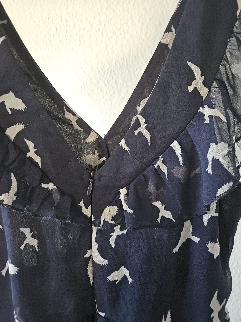 Vestiti: Sommerkleid dunkelblau mit Vögel – Usato da Zürich venduto da LK0138 3