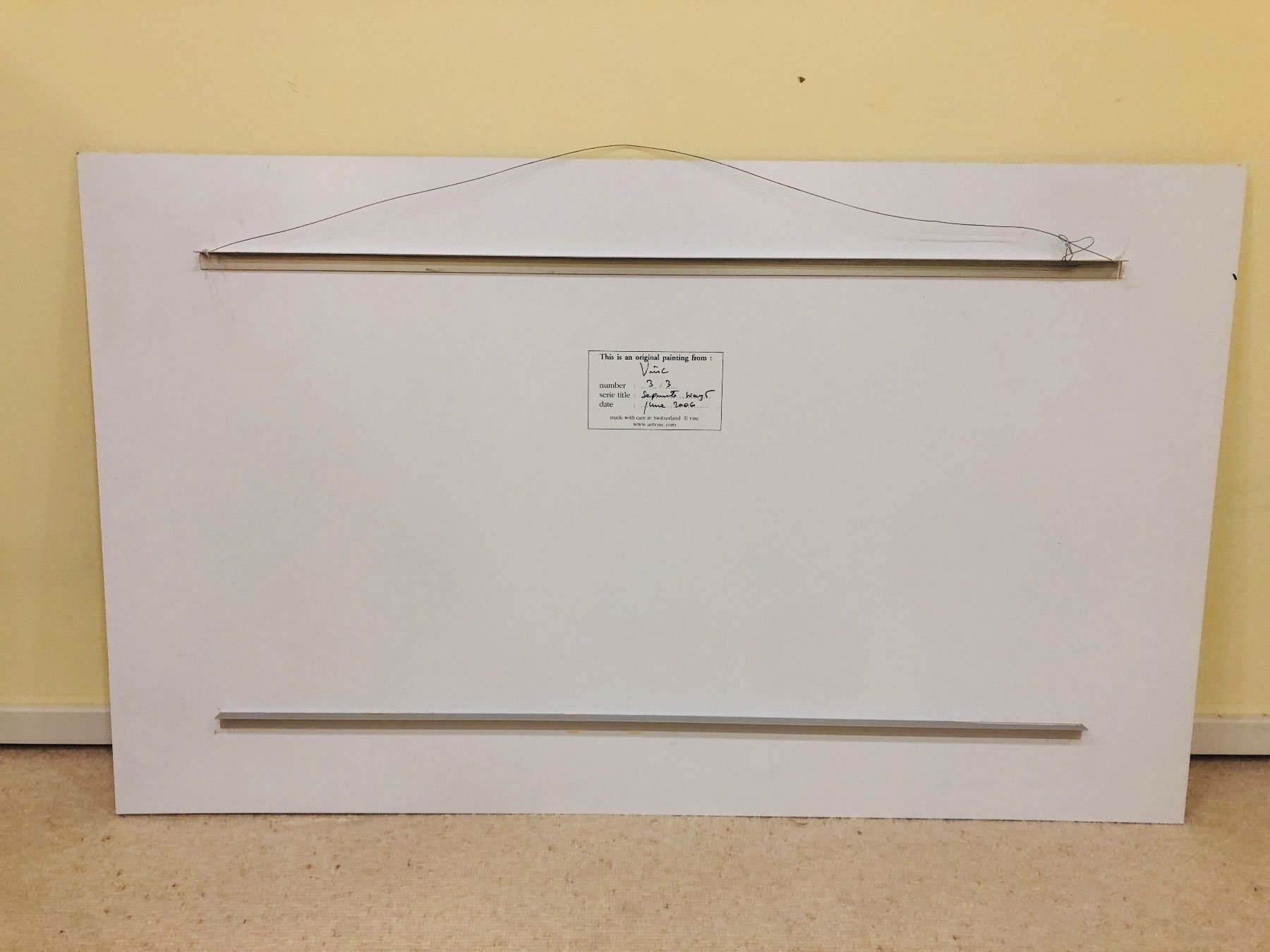 Dipinti: Tableau  - VINC  "Separate ways"- 2006 – Nuovo e nell'imballaggio originale da Veyrier venduto da Szurkemaci 5