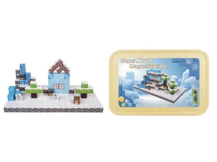 Giocattoli: 2 SETS Super World Magnetic Minecraft Cube – Usato da Russikon venduto da Russikon 4