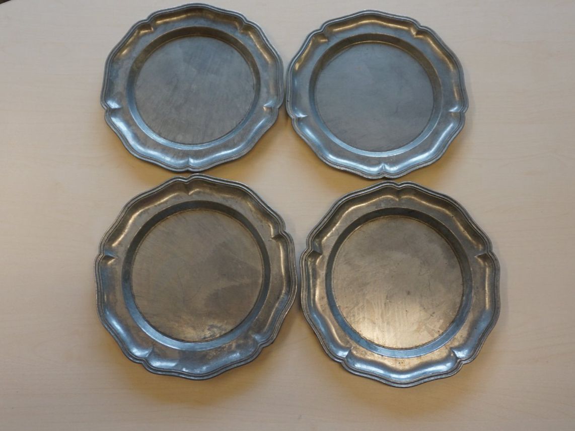 Piatti: Zinnteller 4er Set, Durchmesser 22cm – Usato da Giswil venduto da sowo60