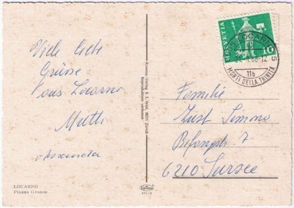 Cartes postales: Locarno - Piazza Grande – D'occasion à Binningen par Mountainrider 1