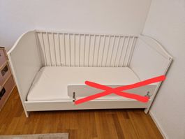 Baby-/Kinderbett von Ikea Smagöra