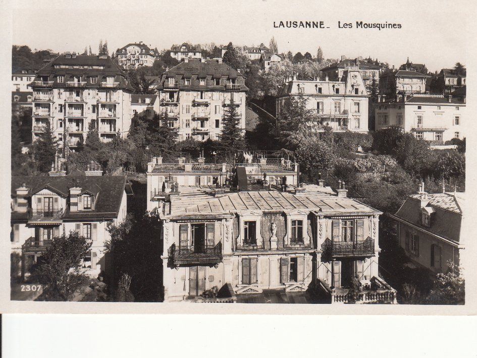 Cartoline postali: Lausanne Les Mousquines ca. 1940 – Usato da Bürglen TG venduto da StampGraf