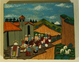 Orlando Luindigalle Südamerikan. Folklore Oel auf Leinwand