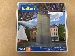 Kibri H0 39751 Gemauerter Viadukt Mittelpfeiler Betonsockel