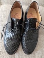 Black Leather dress shoes "tressé" 42 