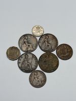 Lot de 8 pieces britanniques anciennes diverse années