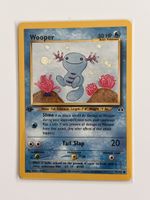 Pokémon Card Wooper 71/75 Neo 1st Edition 1.-