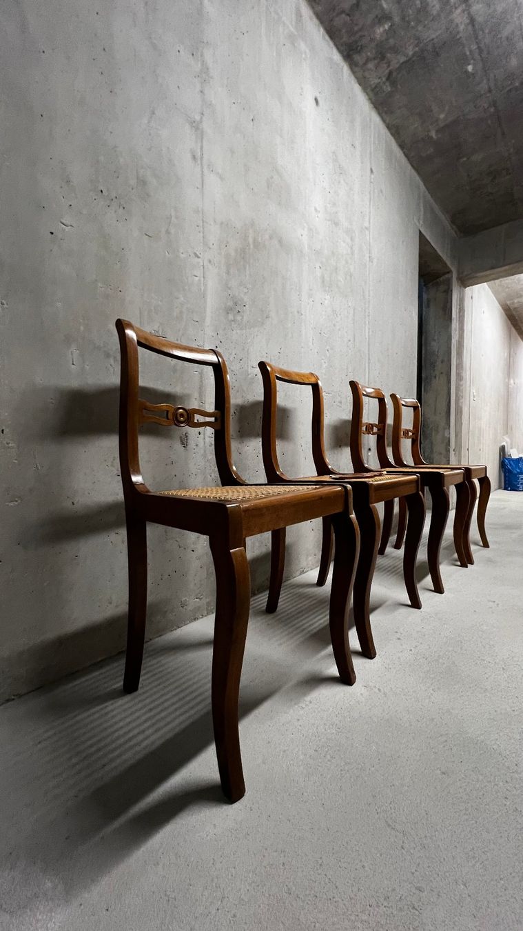 Sedie: 4 Biedermeier Stühle - Sitzgeflecht praktisch neu – Usato da Basel venduto da swisstrader4000 7