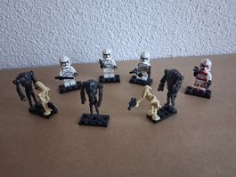 9 Lego Star Wars Figuren gemäss den Bildern