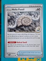 Antique Helix Fossil - Pokemon Mew 151 Englisch