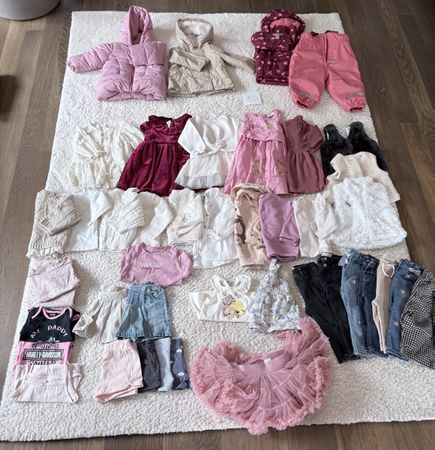 Grosses Mädchenkleiderpaket, Grösse 80