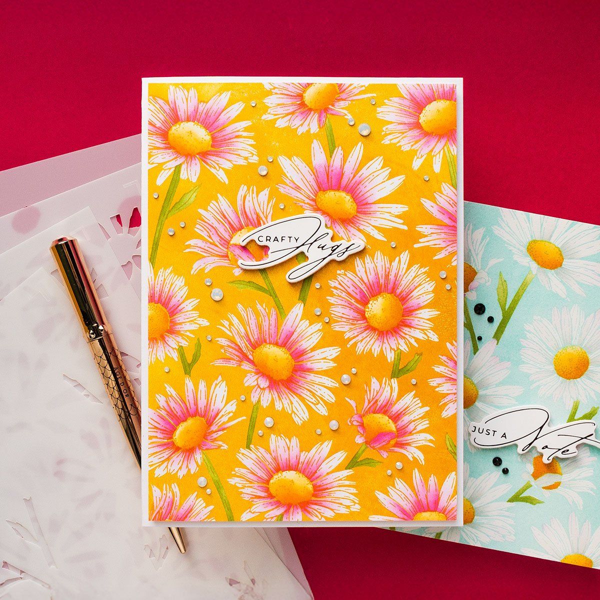 Sciablone: Spellbinders BetterPress-Hot Foil Plate  ** Daisy Shower ** – Nuovo e nell'imballaggio originale da Rubigen venduto da rofi100 3