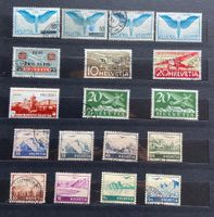 Briefmarkensammlung Schweiz Flugpost gebraucht/ungebraucht