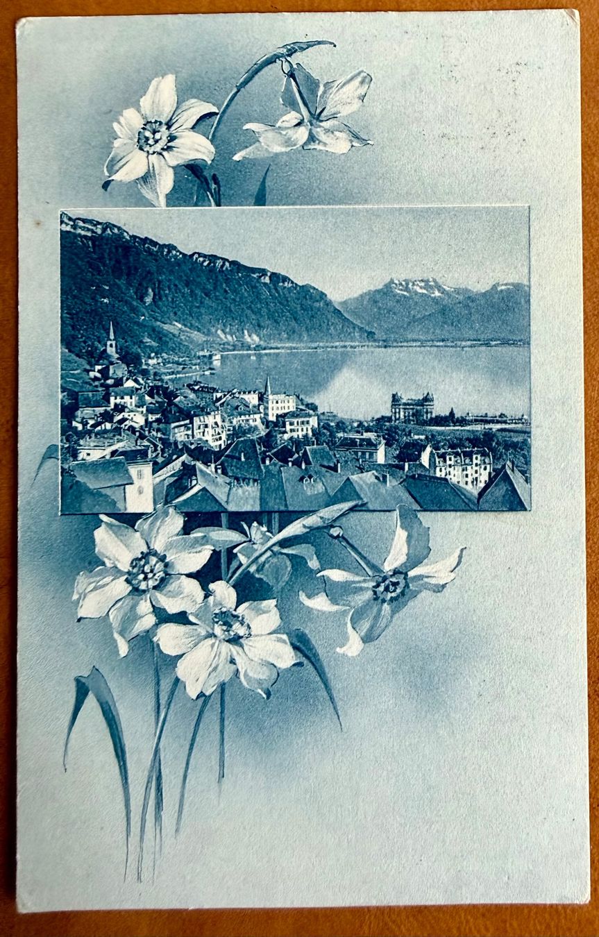 Ansichtskarten: Montreux - Narcisses 1921 – Gebraucht aus Lutry von Ediego