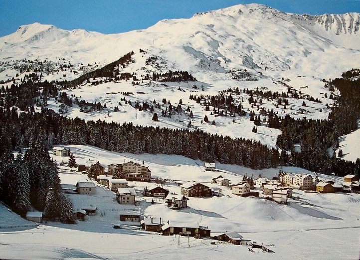 Cartoline postali: PARPAN mit Piz Danis und Stätzerhorn - Skilift – Usato da Jona venduto da philajona