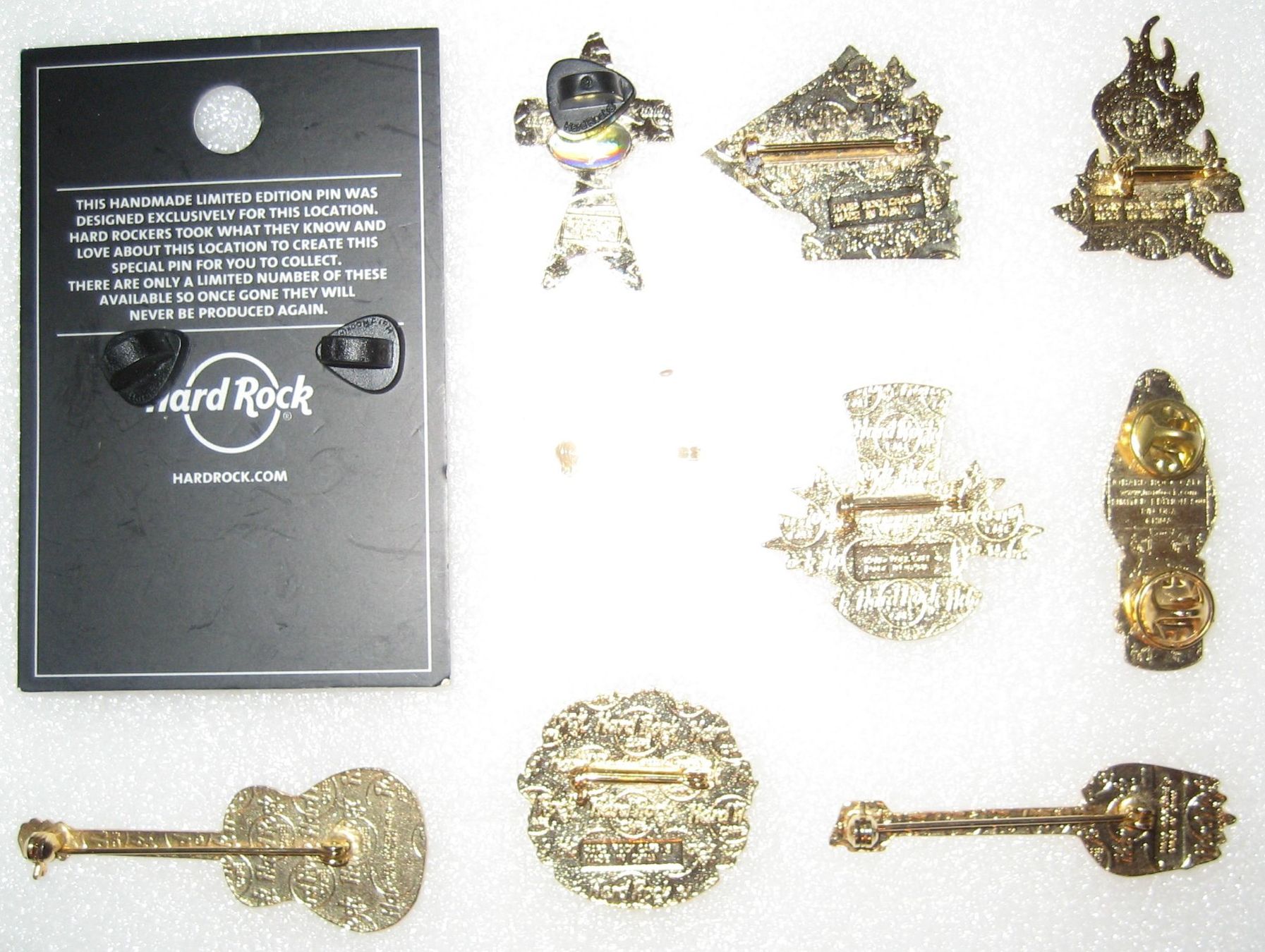 Hard Rock Cafe Placchette & Badge: 10 Hard Rock Cafe Pins Set #5 von 8 – Usato da Emmenbrücke venduto da tms1122 3