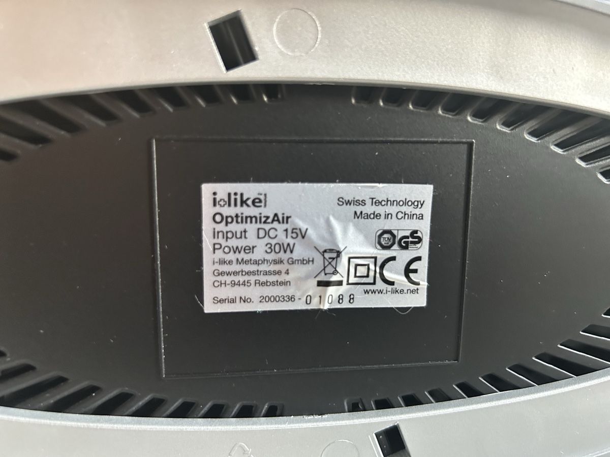 Purificatori d'aria: ilike OptimizAir Luftreiniger Esmog HarmonisiererBioresonanz – Nuovo (secondo la descrizione) da Basel venduto da Betav8 5