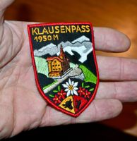 VINTAGE Badge KLAUSENPASS nos ST. GALLER STICKEREI abzeichen