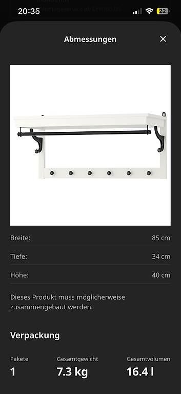 Ikea Guardaroba: Hemnes Garderobe – Usato da Tuggen venduto da Tantas 4