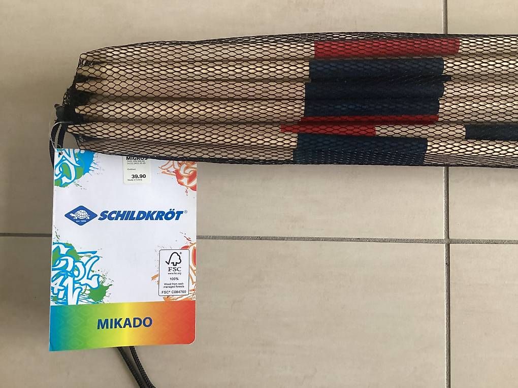Placchette & Badge: Micado géant de 25 pièces en bois de pin – Usato da Prangins venduto da ann_5ngr 1