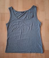 Neuwertiges Damen Top/ Unterhemd grau, XL, Baumwolle