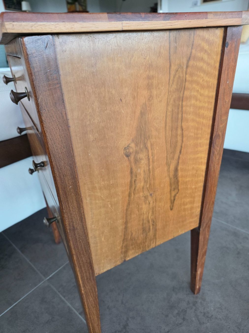 Cassettiere: Commode ancienne 3 tiroirs bois patiné – Usato da Onnens VD venduto da Bleuet06 2